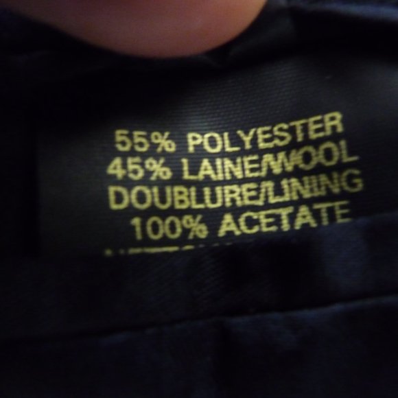 UOMO ELEGANT  NEW ITALIAN  DESIGN men's  wool blend dark grey blazer size 42 R - Picture 4 of 5